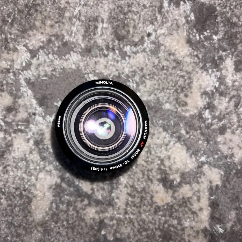 minolta AF Lens 70-210 Black Camera Lens